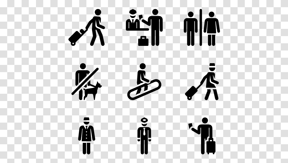 Airport Human Pictograms Airport Icons, Gray, World Of Warcraft Transparent Png