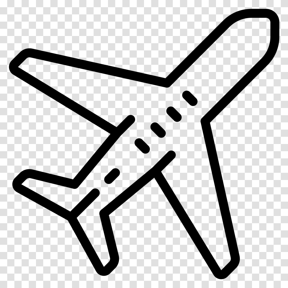 Airport Icon Plane Icon Black And White, Gray, World Of Warcraft Transparent Png