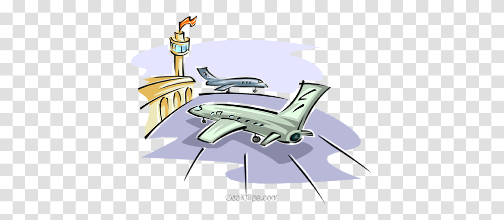 Airport Royalty Free Vector Clip Art Illustration, Light, Transportation, Vehicle, Aircraft Transparent Png