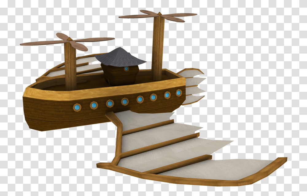 Airship Image Fantasy Airship, Wood, Plywood, Furniture, Cradle Transparent Png