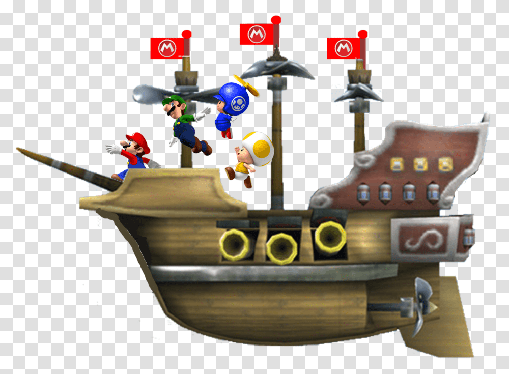 Airship Mario Download Yellow Toad From Mario, Birthday Cake, Dessert, Food, Super Mario Transparent Png