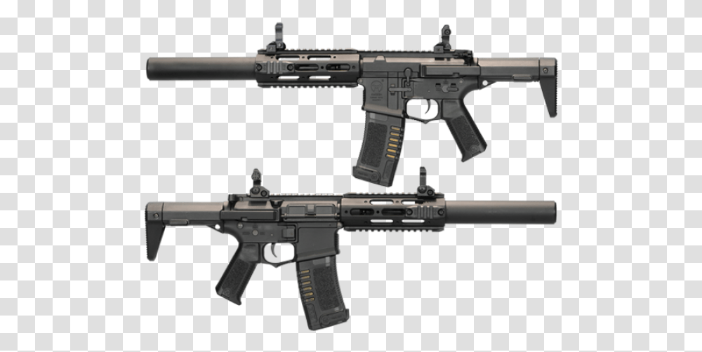 Airsoft Guns Amoeba Aac Honey Badger Ares Amoeba M4, Weapon, Weaponry, Rifle, Armory Transparent Png