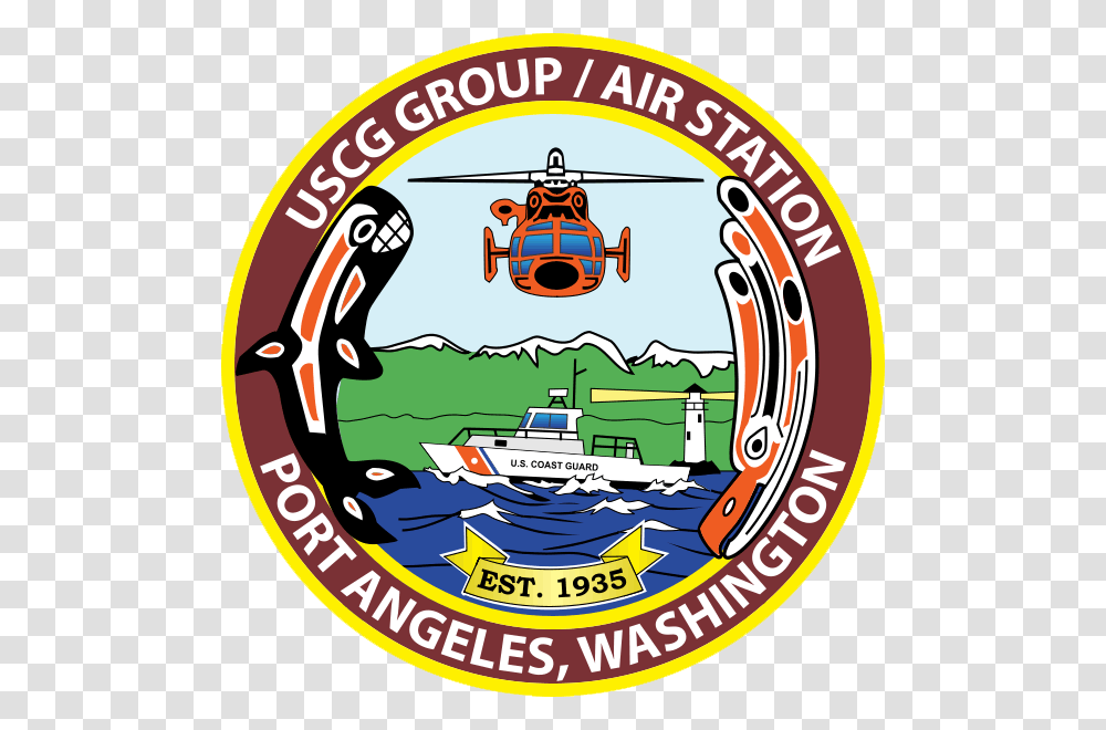 Airsta Port Angeles Coast Guard Station Port Angeles Logo, Label, Leisure Activities Transparent Png