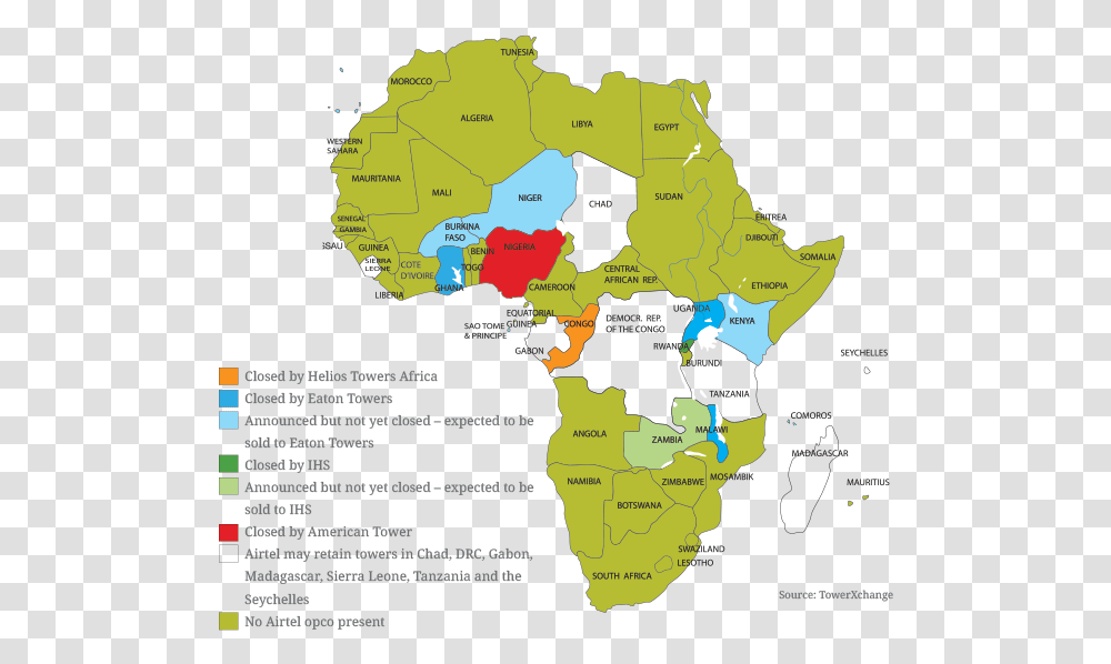 Airtel African Tower Sale Kenya Africa Map, Plot, Diagram, Poster, Advertisement Transparent Png