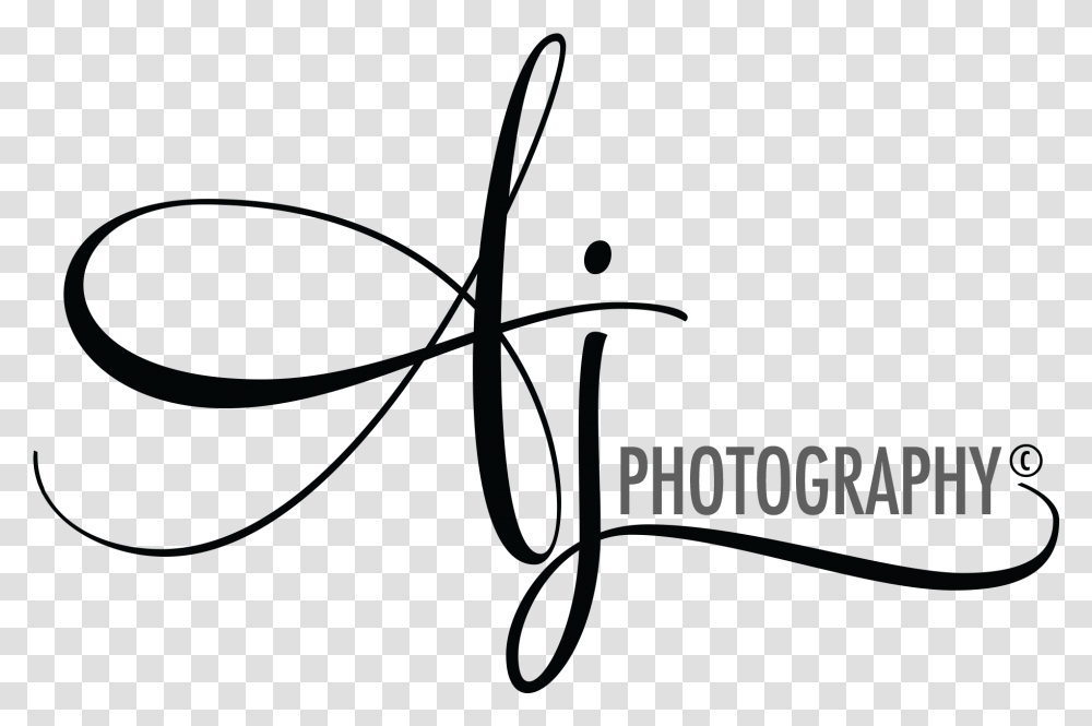 Aj Photography Logo Clipart Aj Photography Logo, Handwriting, Alphabet, Calligraphy Transparent Png