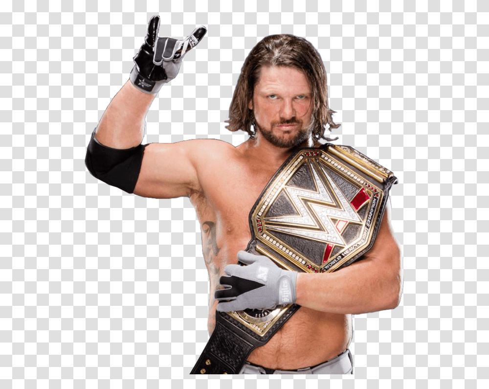 Aj Styles Wwe World Championship, Person, Skin, Boxing, Sport Transparent Png