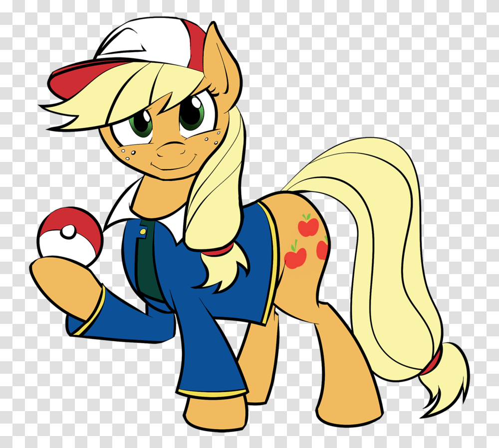 Aj The Pokemon Trainer By Acesential Applejack Pikachu, Plant, Person, Human, Food Transparent Png