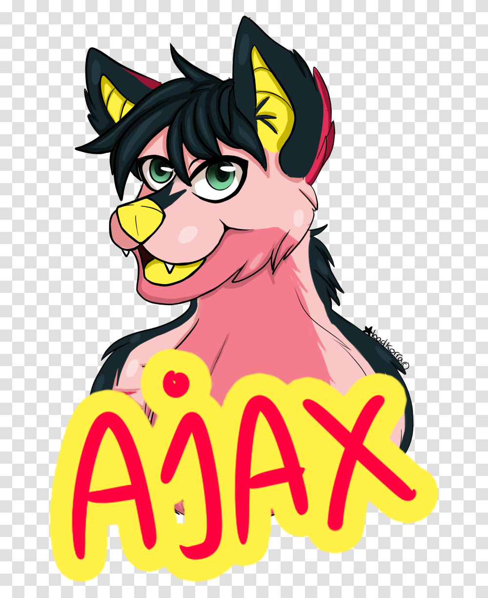 Ajax Fursuit Badge By Badkorra Ajax Fursuit Badge By Cartoon, Comics, Book Transparent Png