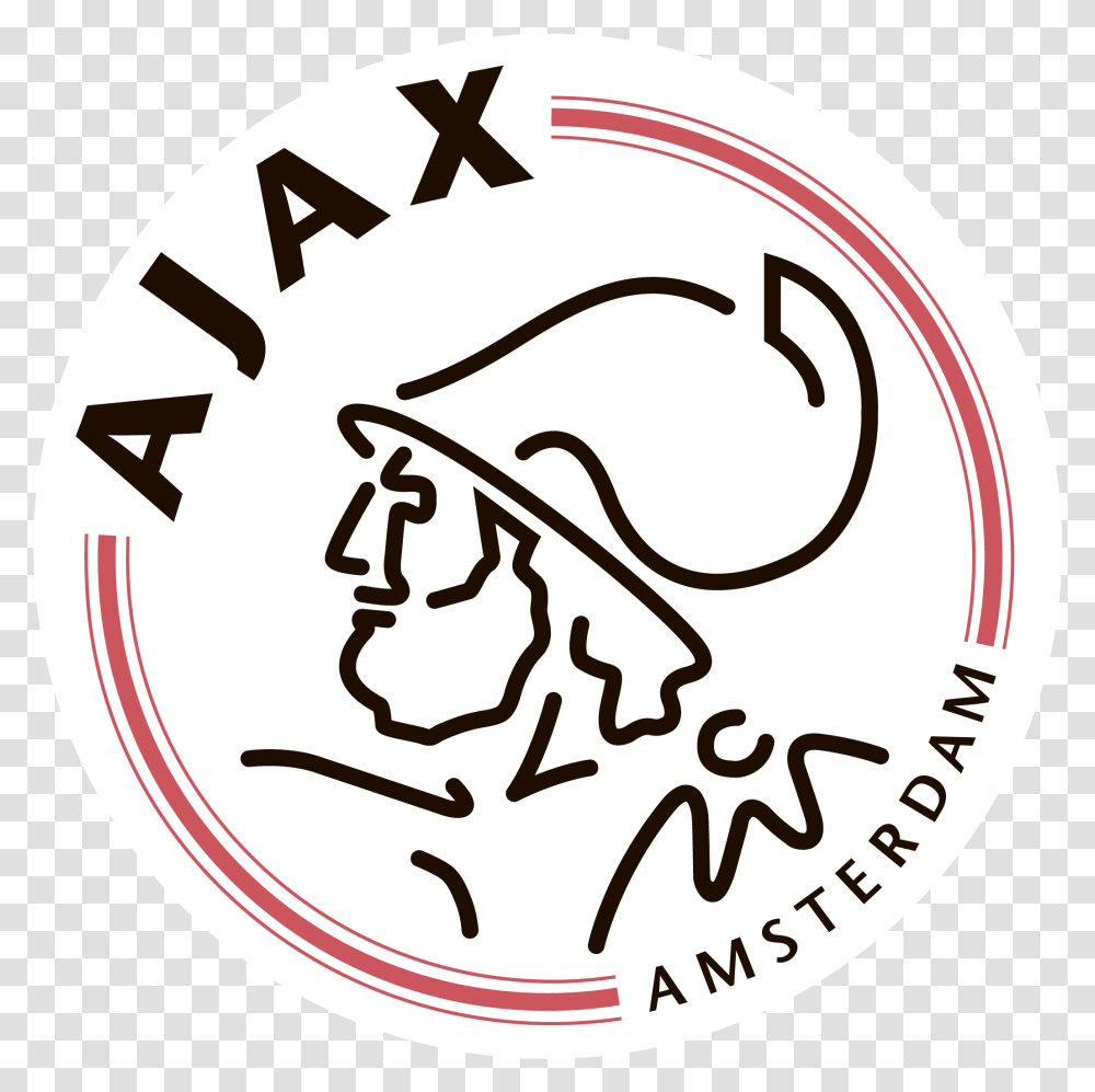 Ajax Logo Ajax Amsterdam, Label, Text, Symbol, Sticker Transparent Png