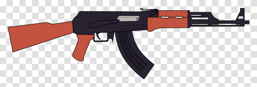 Ak 47 Assault Rifle Vector By Jsoftentertainment, Gun, Weapon, Weaponry, Machine Gun Transparent Png