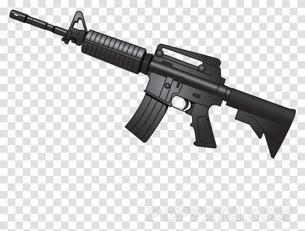 Ak 47 M16, Gun, Weapon, Weaponry, Rifle Transparent Png