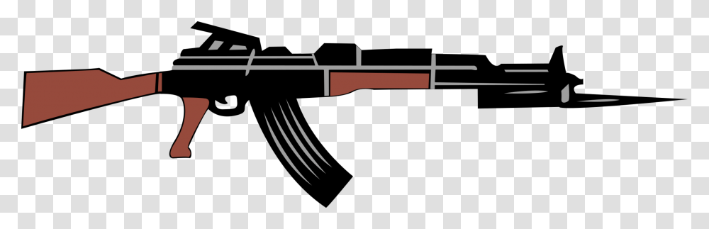 Ak Clip Rifle Automatic Firearm, Fork, Cutlery, Gun, Weapon Transparent Png