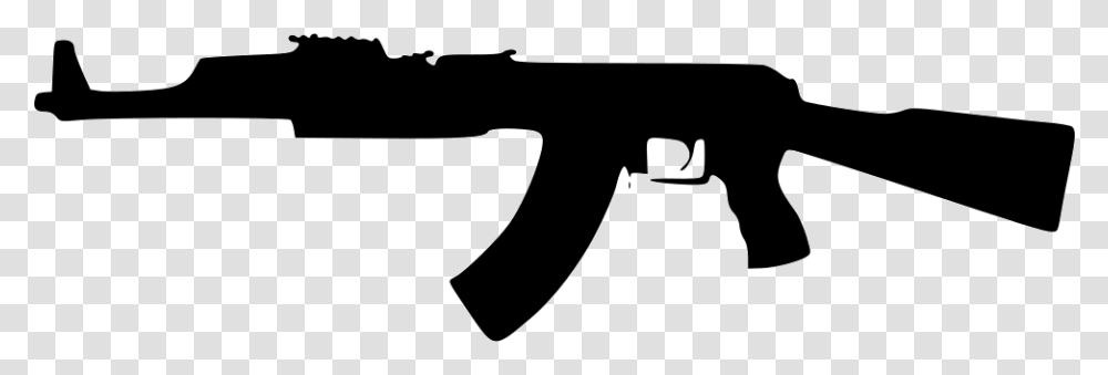 Ak Military Icon Free Download, Silhouette, Weapon, Weaponry, Gun Transparent Png