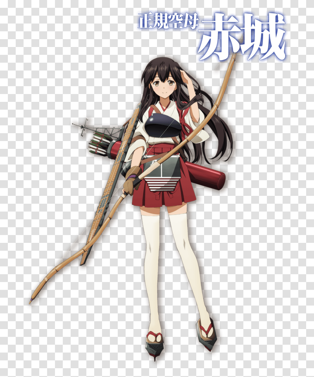 Akagi Aircraft Carrier Anime, Person, Human, Bow, Archery Transparent Png