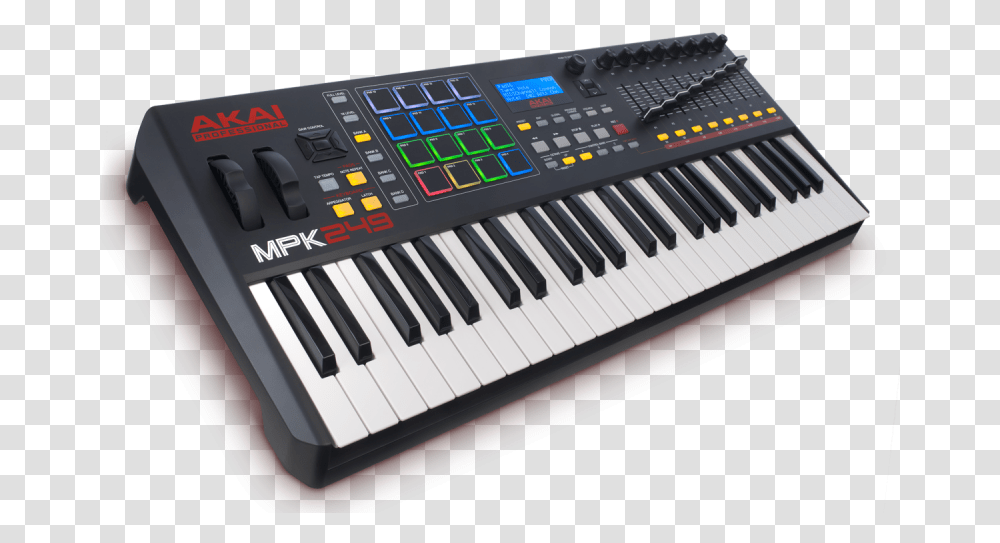 Akai Mpk249 Akai Keyboard, Piano, Leisure Activities, Musical Instrument, Electronics Transparent Png