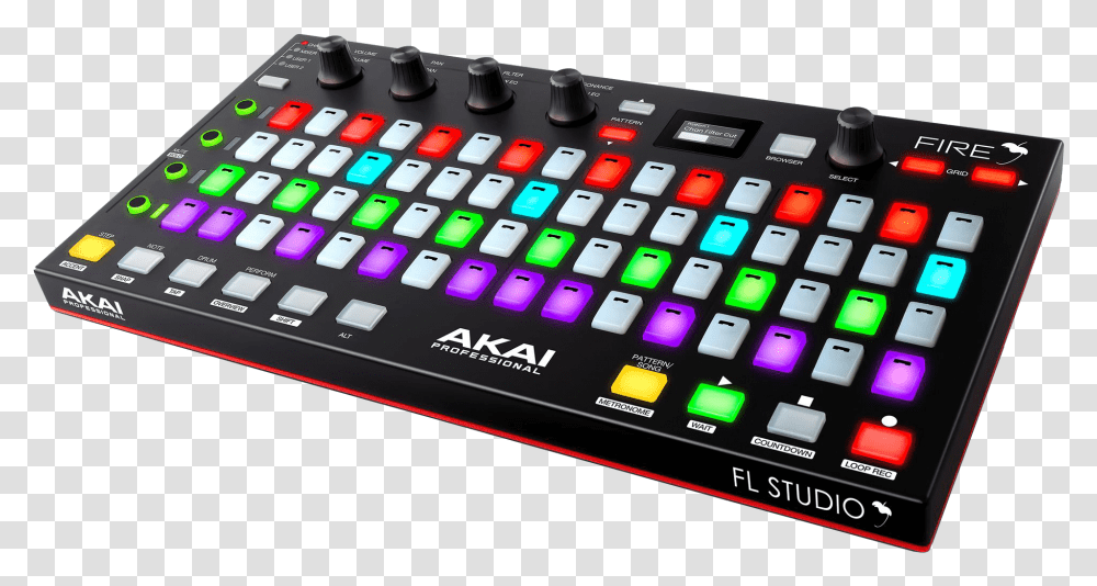 Akai Pro Fire Midi Controller Fl Studio, Computer Keyboard, Computer Hardware, Electronics, Pc Transparent Png