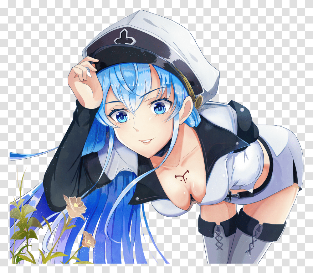 Akame Ga Kill Esdeath Render, Helmet, Apparel, Manga Transparent Png