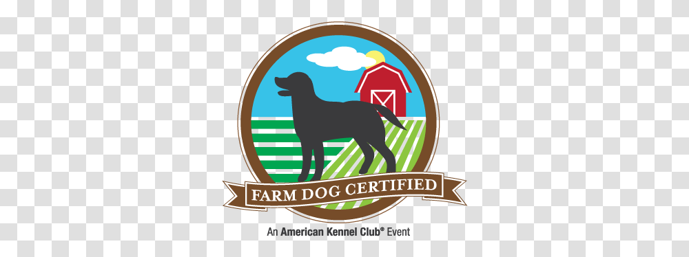 Akc Farm Dog Logo Farm Dog Certified Akc, Mammal, Animal, Text, Label Transparent Png