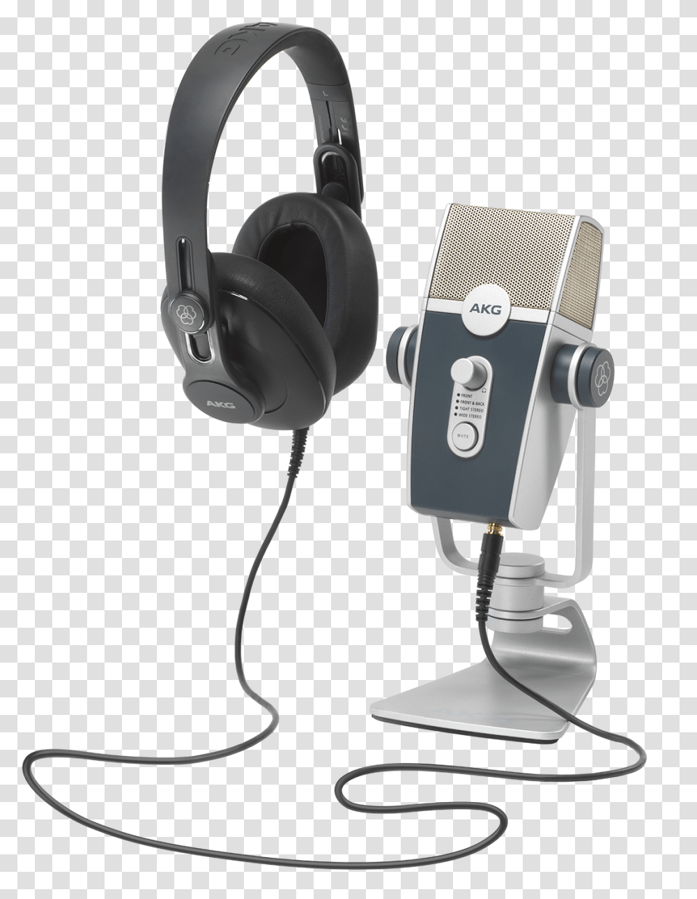 Akg Lyra Usb Microphone And K371 Headphones Akg, Electronics, Headset, Electrical Device Transparent Png