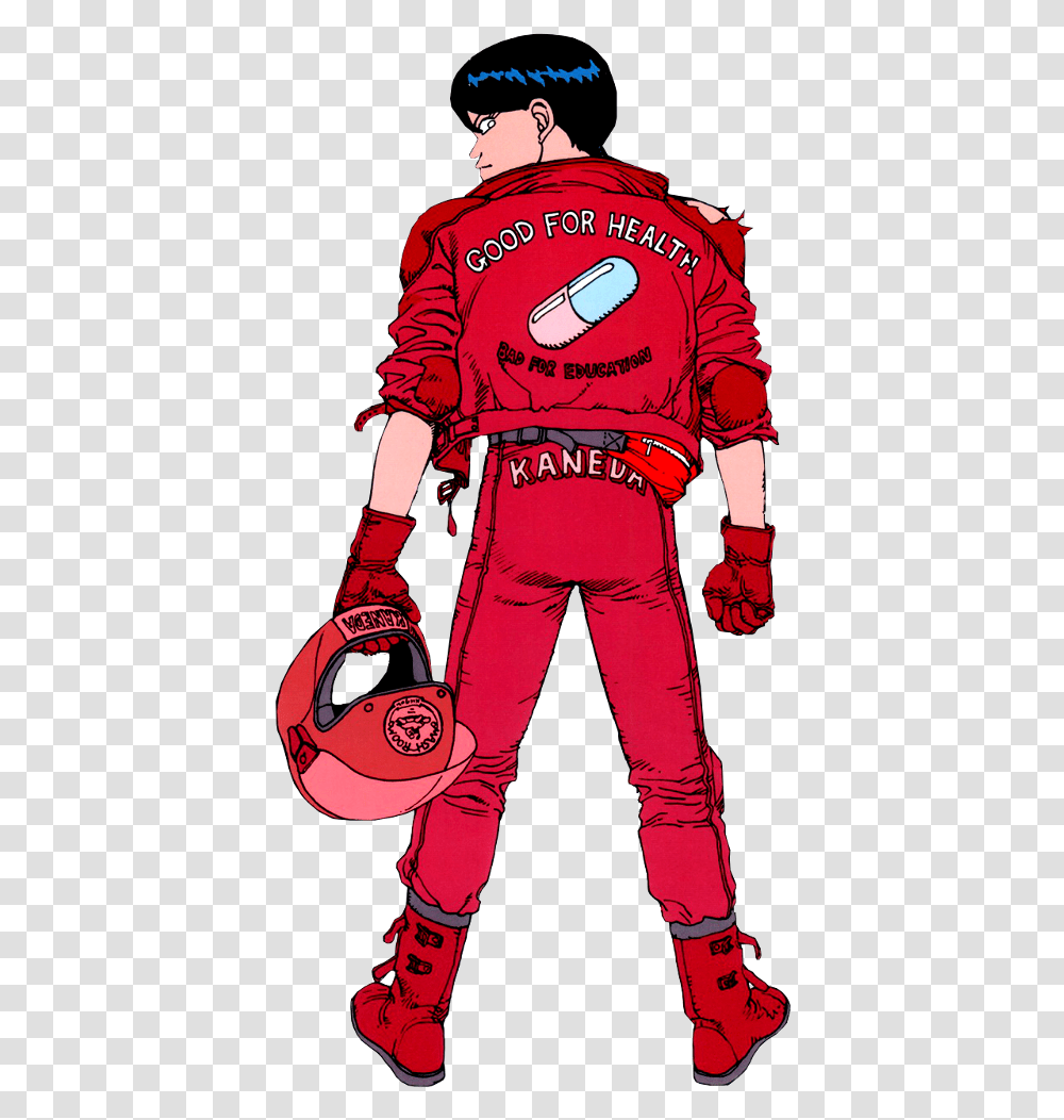 Akira Anime And Retro Anime Image Kaneda Good For Health Bad For Education, Person, Long Sleeve, People Transparent Png