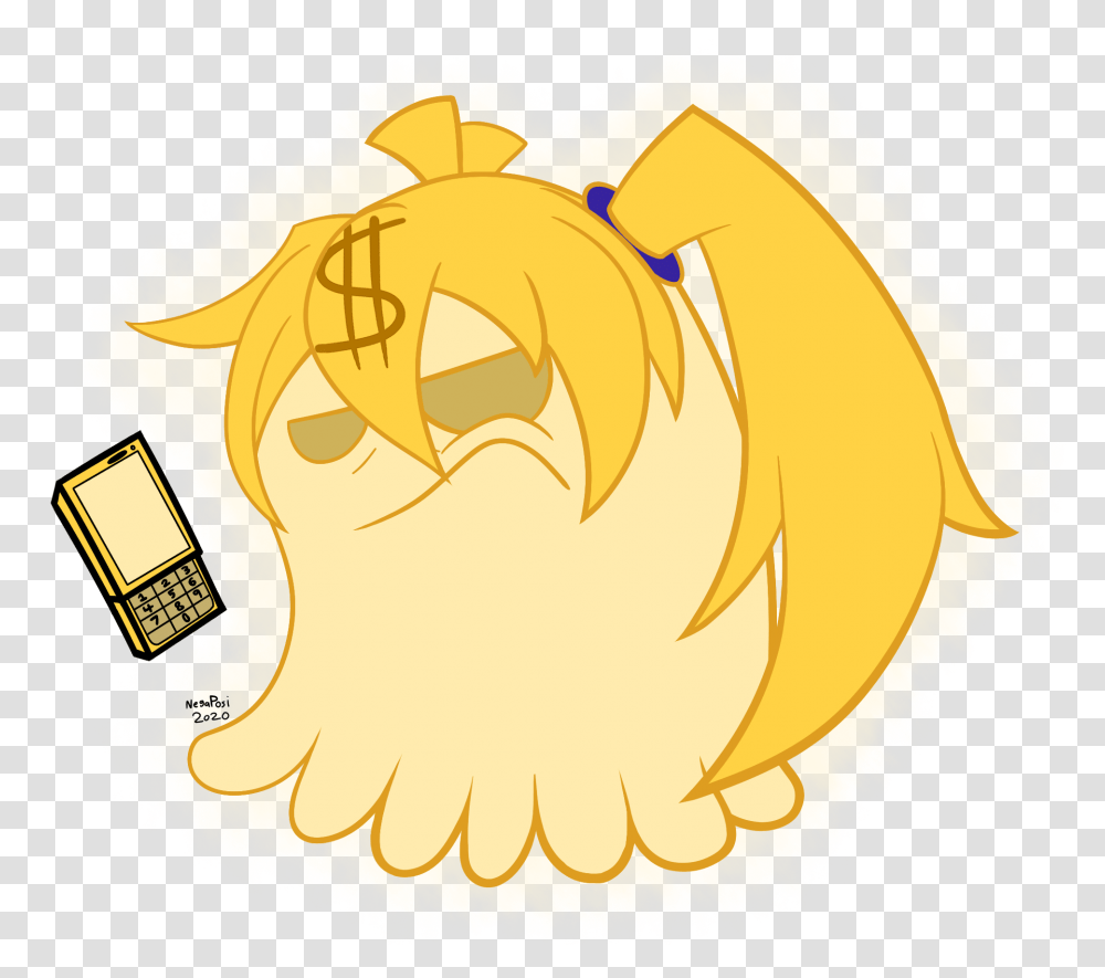 Akita Neru As A Money Ghost From Rerez's Just Bad Games Fictional Character Transparent Png