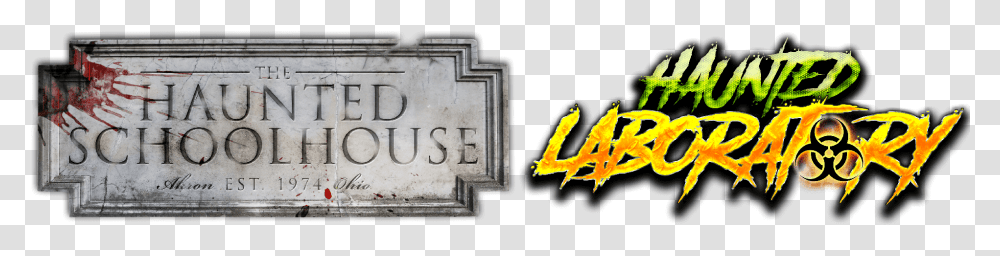 Akron Haunted Schoolhouse Amp Haunted Laboratory Headstone, Alphabet, Word, Number Transparent Png