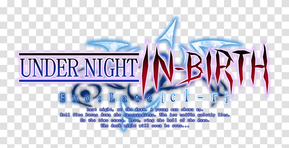 Aksys Games Unleashes Under Night In Birth Exelateclr Under Night In Birth Logo, Text, Word Transparent Png