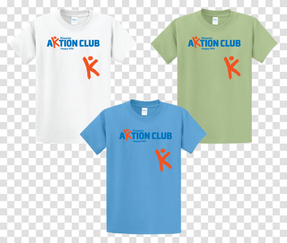 Aktion Club Logo T Shirt With Club Name, Apparel, T-Shirt, Sleeve Transparent Png