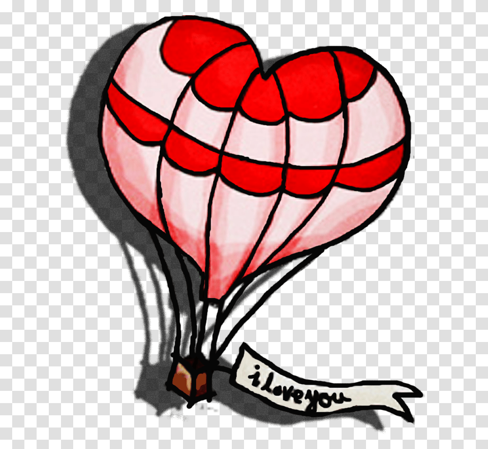 Aku Terbang Love Letter Clipart Full Size Clipart Love Terbang, Hot Air Balloon, Aircraft, Vehicle, Transportation Transparent Png