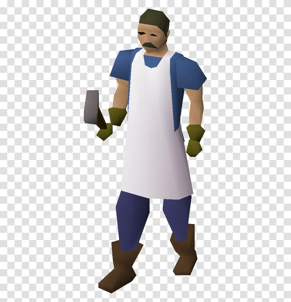 Al Kharid Guard Old Rs, Person, Sleeve, Long Sleeve Transparent Png