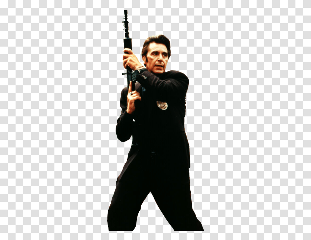 Al Pacino Holding Gun Clip Arts Al Pacino Heat, Person, Weapon, Leisure Activities Transparent Png
