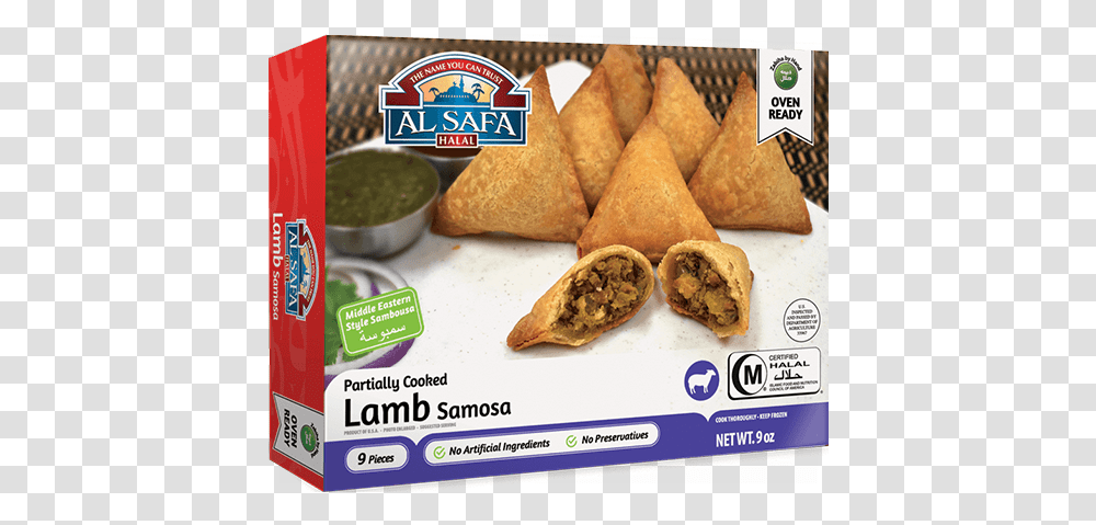 Al Safa Lamb Samosa, Food, Taco, Bread, Burrito Transparent Png