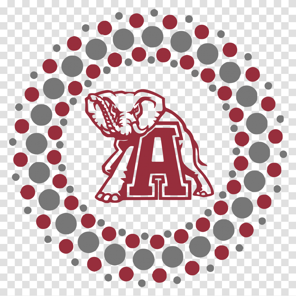 Alabama Crimson Tide Circle Football Roll Logo Alabama Football, Symbol, Trademark, Art Transparent Png