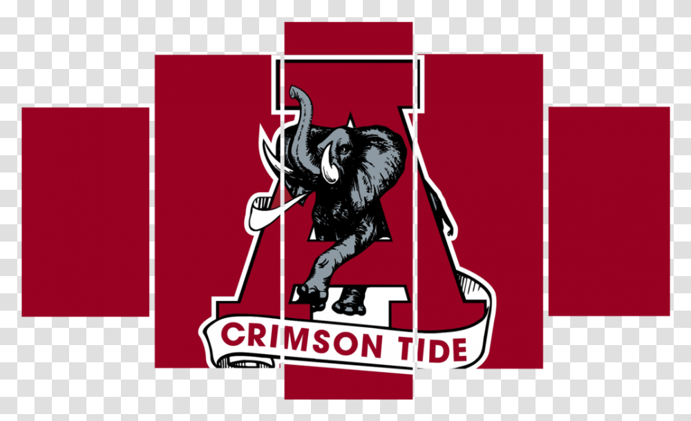 Alabama Crimson Tide Logo Alabama Football Old Logo, Poster, Advertisement, Bullfighter, Mammal Transparent Png
