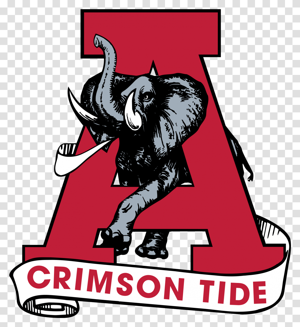 Alabama Crimson Tide Logo Old Alabama Football Logo, Advertisement, Poster, Flyer, Paper Transparent Png