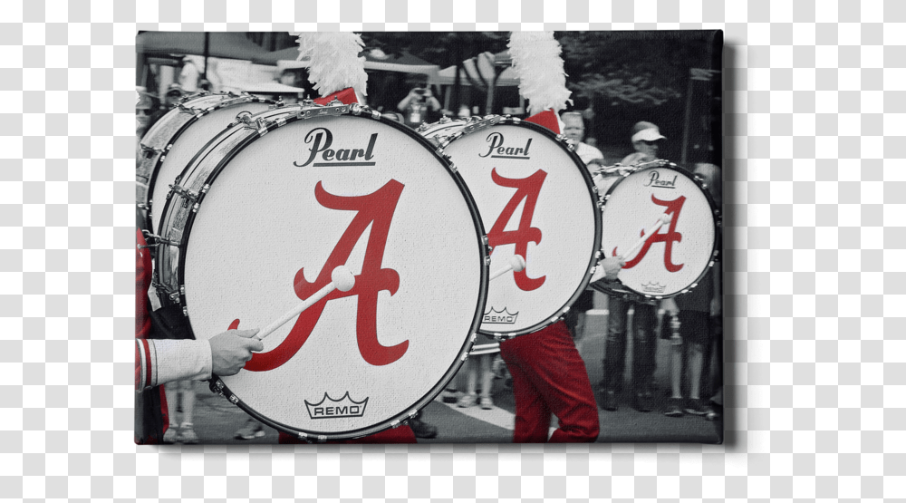 Alabama Crimson Tide Mdb Drums CanvasClass Traffic Sign, Person, Musician, Musical Instrument, Percussion Transparent Png