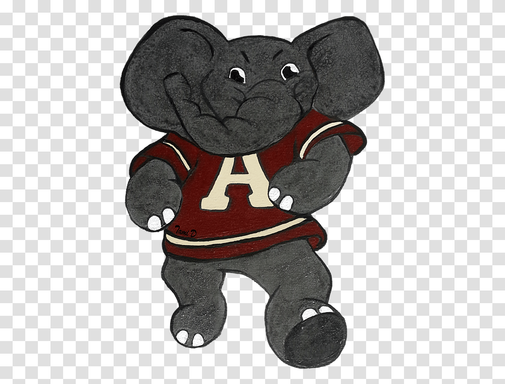 Alabama Roll Tide Baby Elephant, Label, Mascot, Sticker Transparent Png