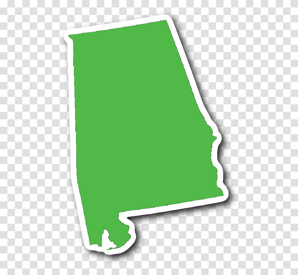 Alabama State Shape Sticker Lime Green Alabama T Shirts Alabama State Transparent Png