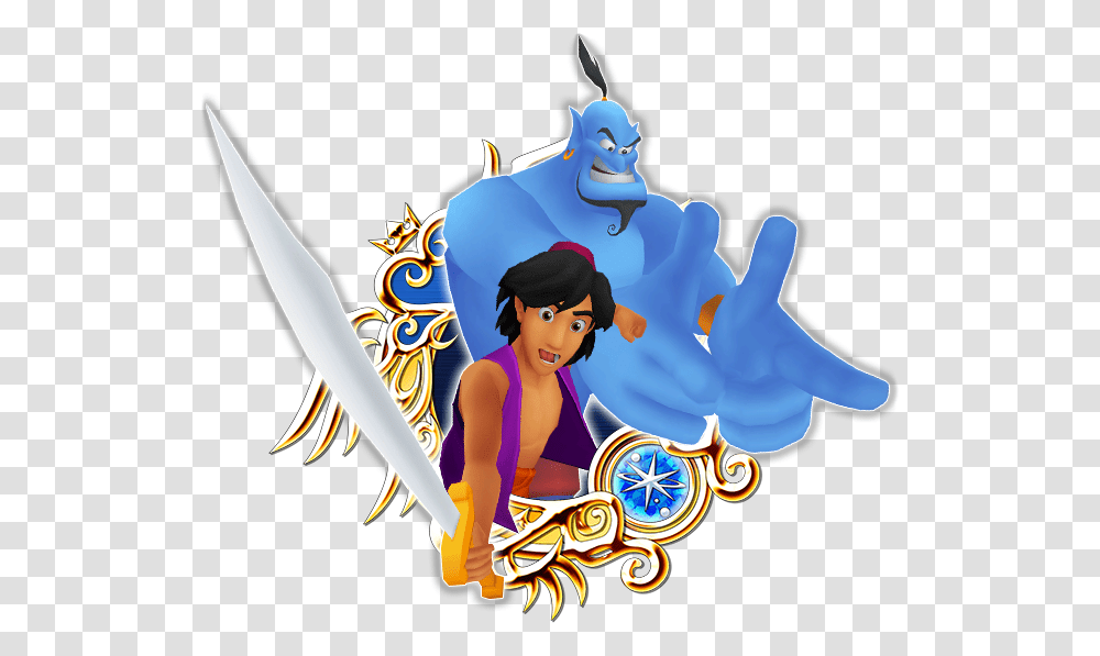 Aladdin Amp Genie Stained Glass 9 Khux, Person, Human Transparent Png