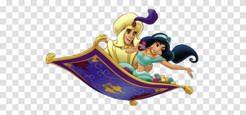 Aladdin And Jasmine On The Magic Carpet, Furniture, Person, Human, Hammock Transparent Png