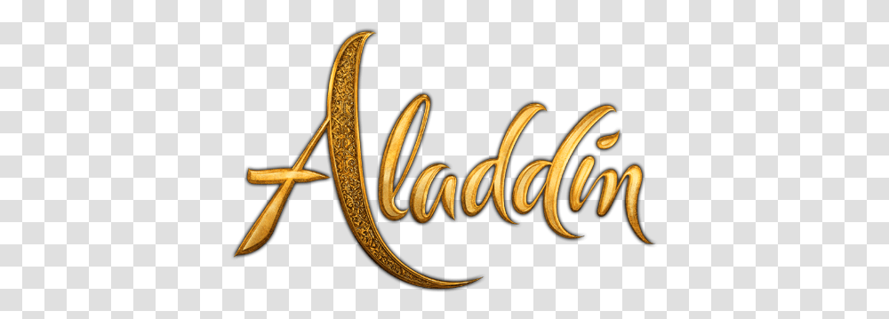 Aladdin Calligraphy, Text, Handwriting, Gold, Alphabet Transparent Png