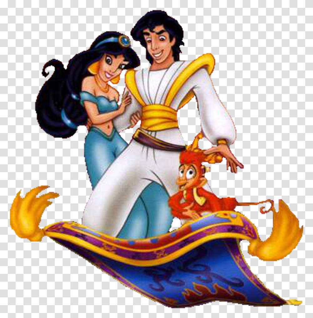 Aladdin E Jasmine 5 Image Aladdin, Person, Human, Comics, Book Transparent Png