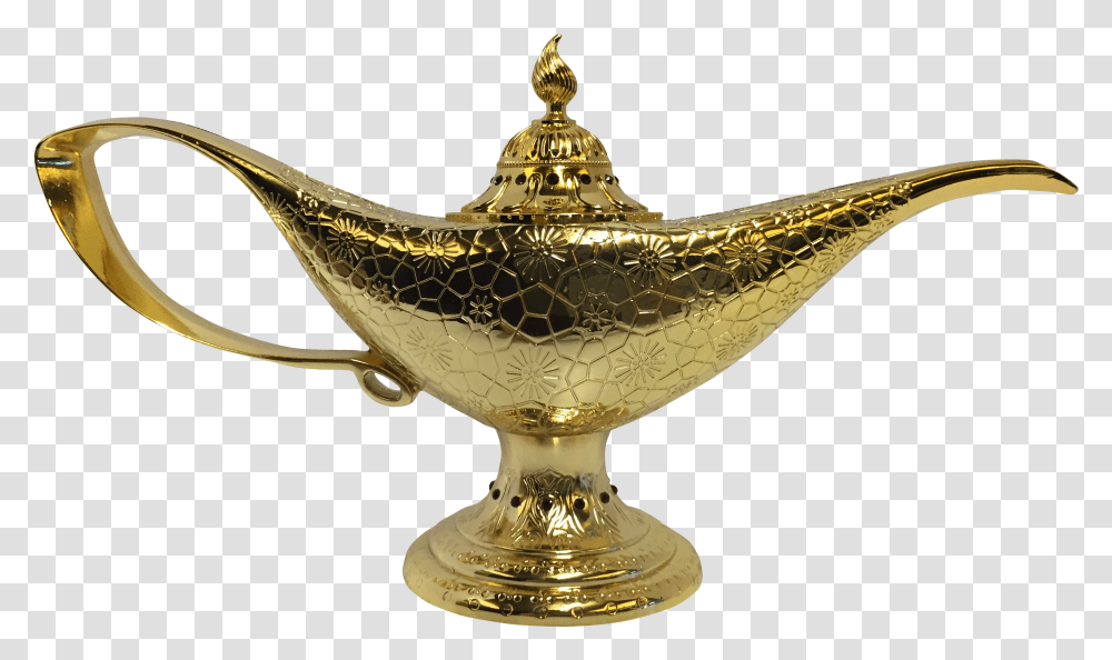 Aladdin The Broadway Musical Lamp, Trophy, Gold Transparent Png