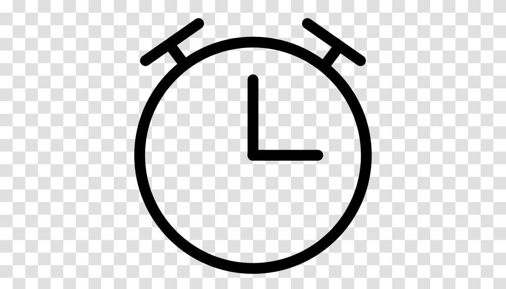 Alarm Clock Analog Clock Clock Icon With And Vector Format, Gray Transparent Png