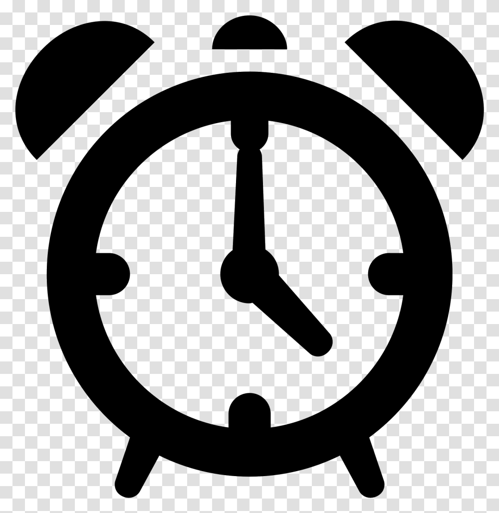 Alarm Clock Clipart Black And White Alarm Clock Icon, Gray, World Of Warcraft Transparent Png