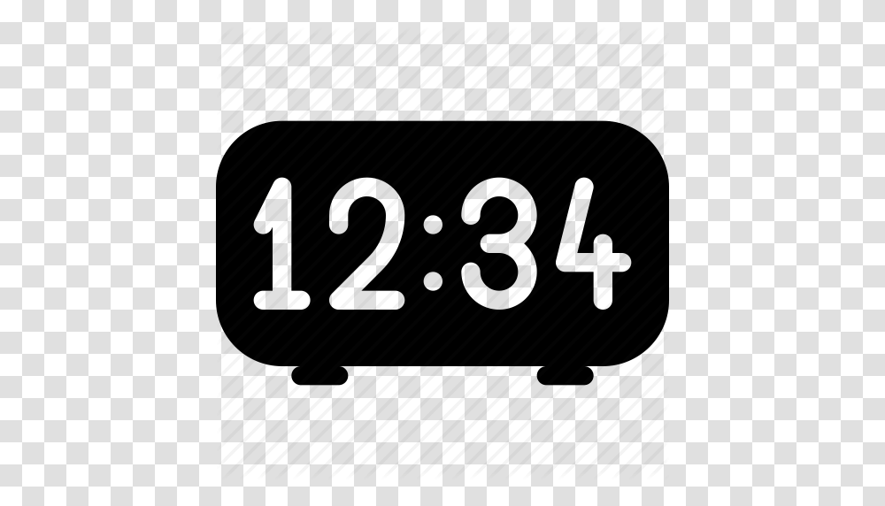 Alarm Clock Digital Time Watch Icon, Piano, Leisure Activities, Musical Instrument, Digital Clock Transparent Png