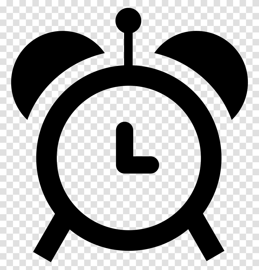 Alarm Clock, Stencil, Number Transparent Png