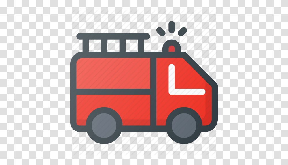 Alarm Emergency Fire Help Truck Icon, Fire Truck, Vehicle, Transportation, Van Transparent Png