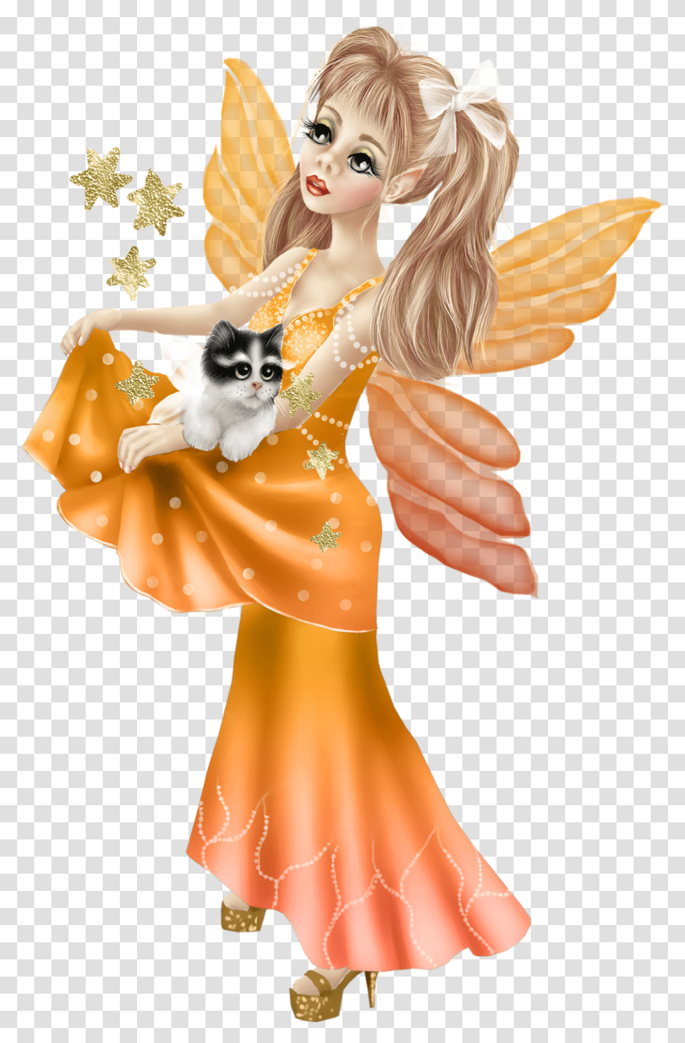 Alas Fairy Clipart Fadas Duendes Gnomos Clipart, Costume, Figurine, Cat, Toy Transparent Png