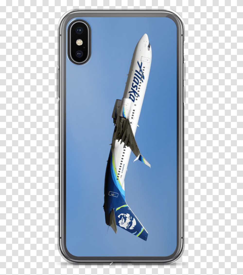 Alaska Airlines Boeing 737 Mobile Iphone Case Alaska Airlines Phone Case, Aircraft, Vehicle, Transportation, Airliner Transparent Png